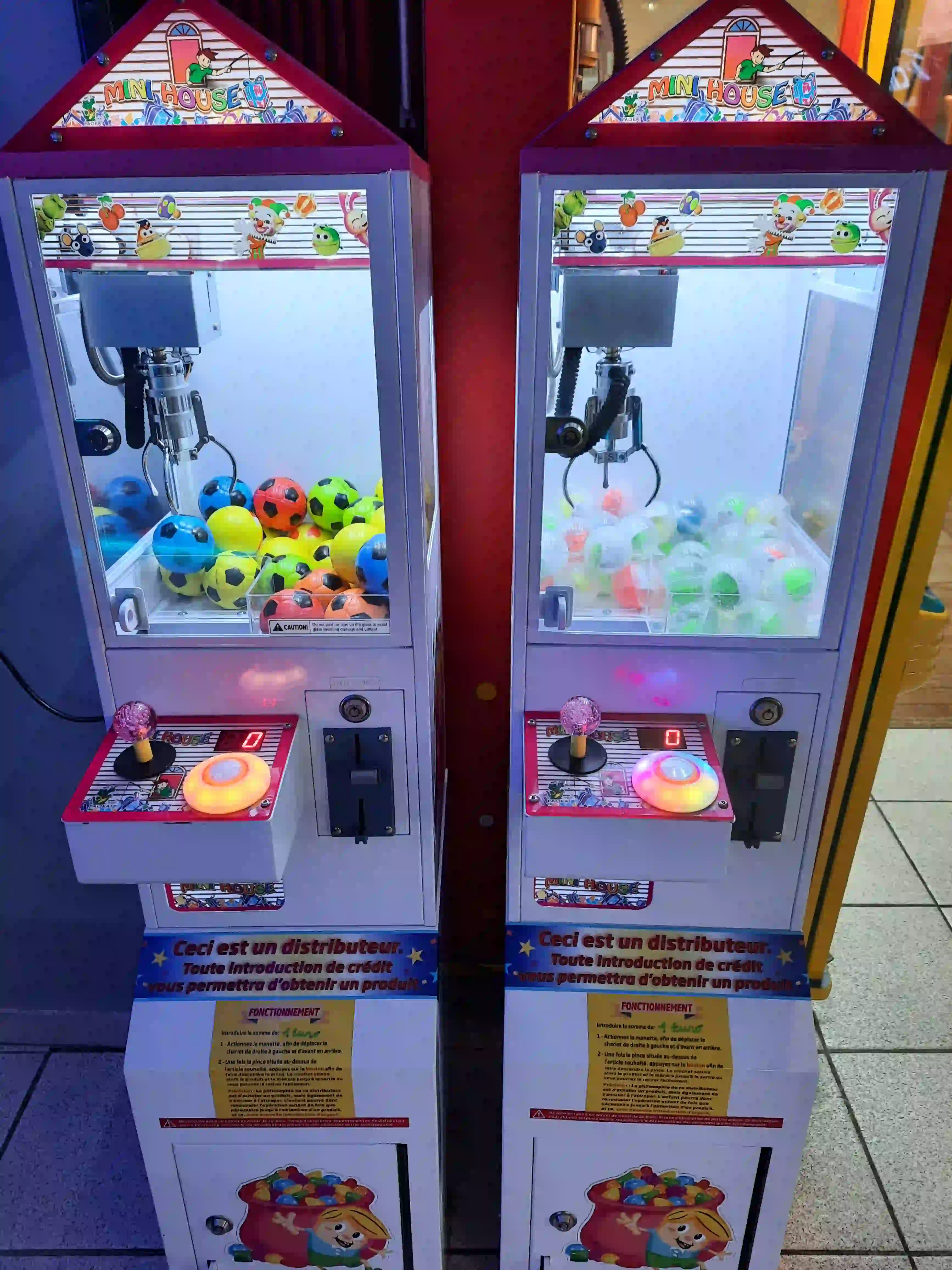 Photo des machines attrape-cadeaux