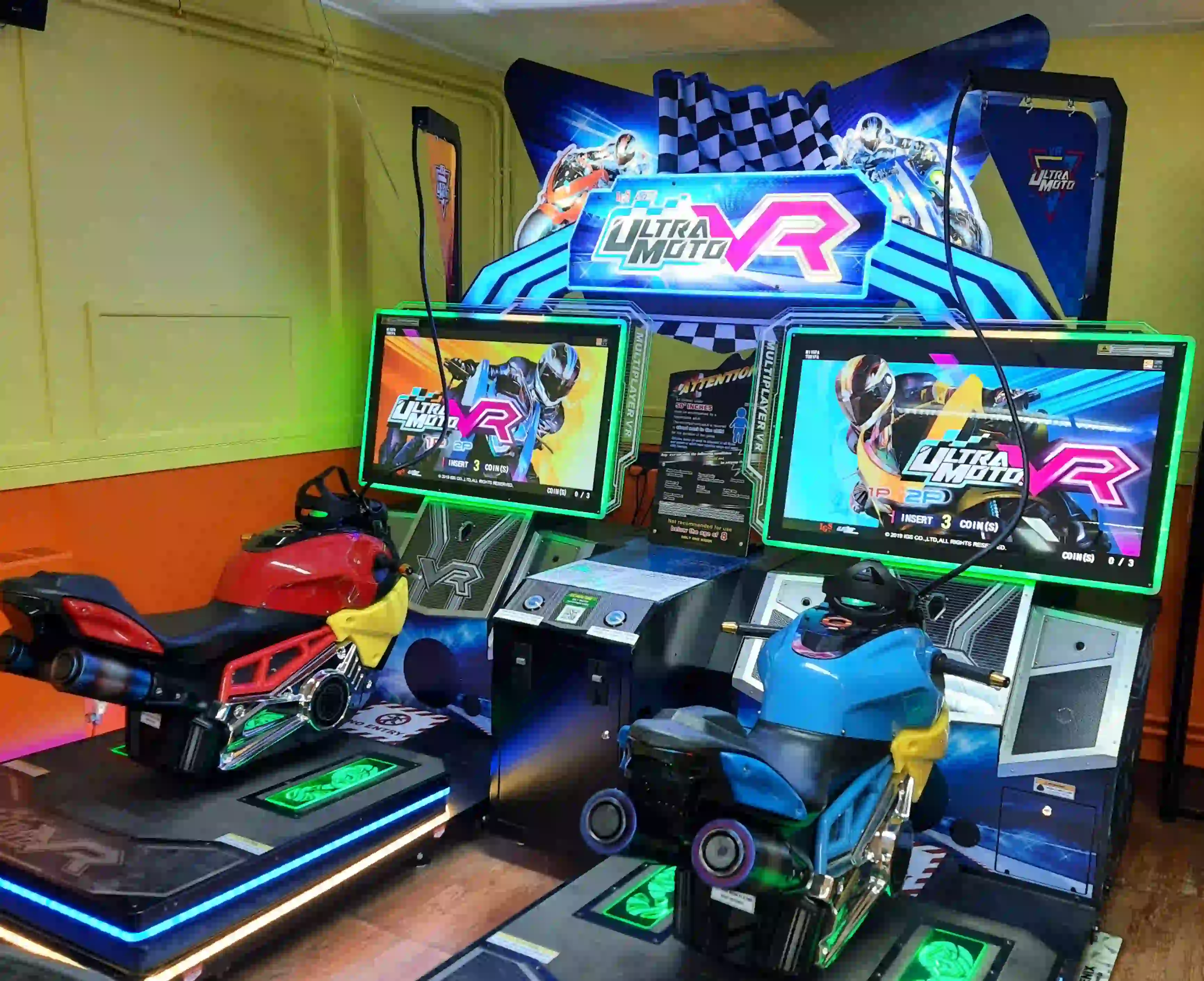 Photo du jeu de moto en réalité virtuelle